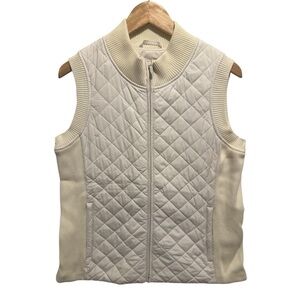 Pendleton Cream/Off White Casual Fitted Vest, Size M